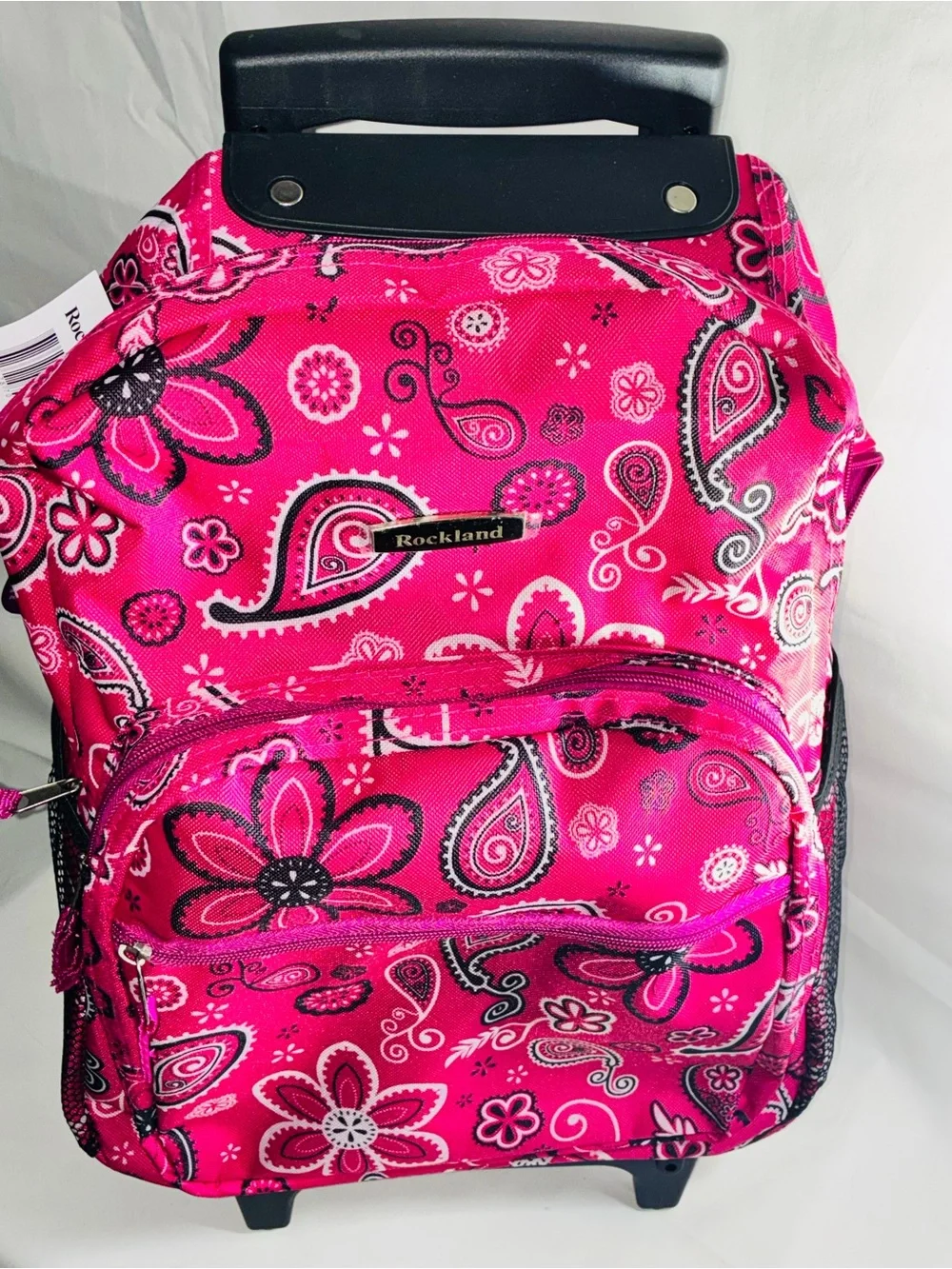 Kids' Rolling Backpack - Pink Paisley